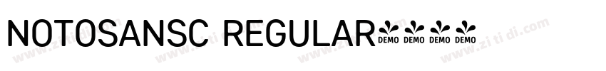 NotoSanSC Regular字体转换